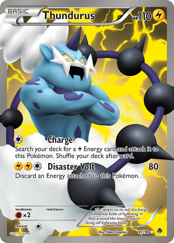 Emerging Powers Holo Thundurus #97/98